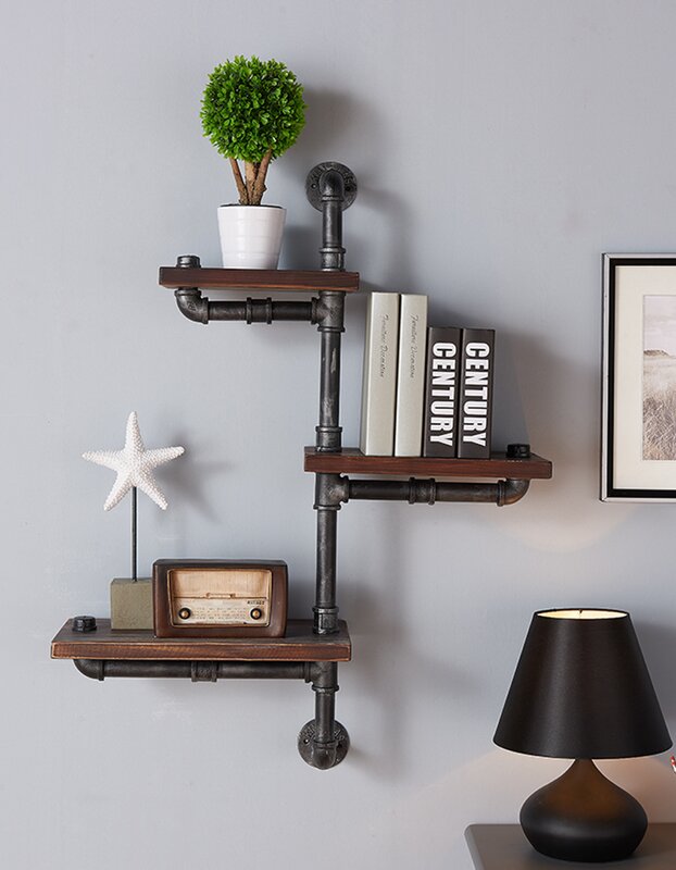 Trent Austin Design 3 Shelves Wood Floating Wall Shelf